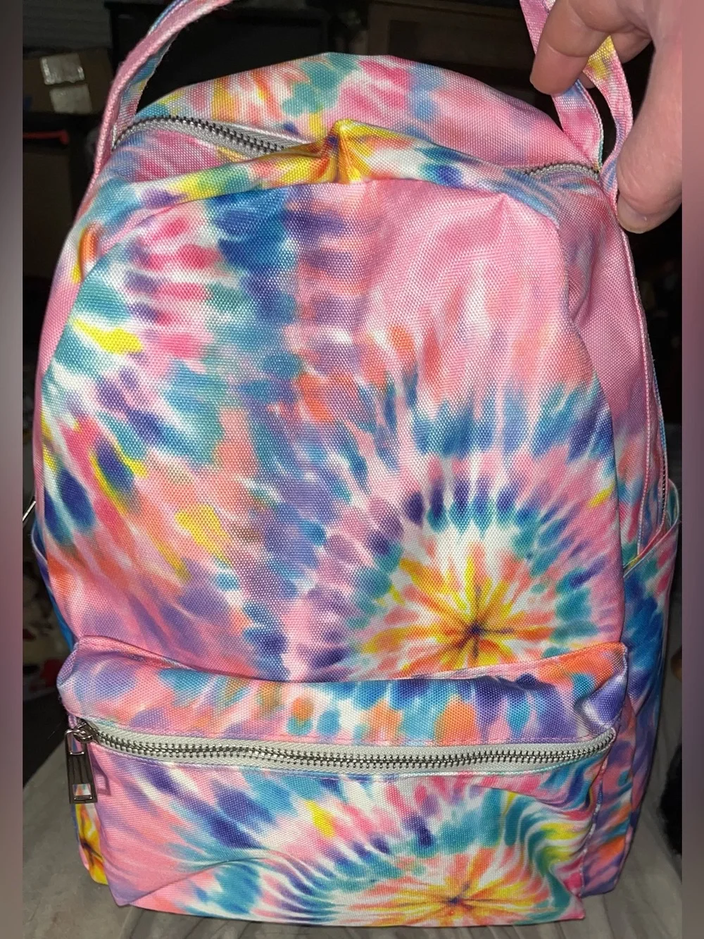 Pink Tie-Dye Multi Backpack NWOT